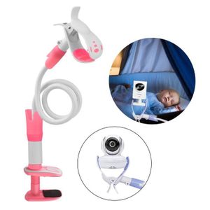 Support universel pour moniteur de bébé, support de caméra pour bébé en  silicone flexible blanc plus long, support de caméra IP idéal sans trou  pour berceau, tige de support de tuyau, montage