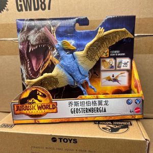 FIGURINE - PERSONNAGE HFF13-HFF16 - Mattel – figurine de dinosaure Jurassic World dominator Legacy, 20cm, Geosternbergia, Bouton de