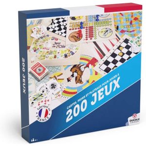 JEU SOCIÉTÉ - PLATEAU Ducale, le jeu francais Coffret 200 Jeux pour Tous