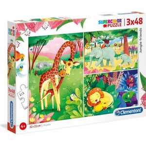 PUZZLE CLEMENTONI - PUZZLES 3x48 pièces - Animaux de la S