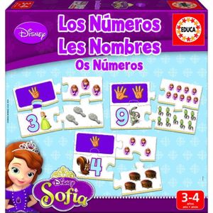 JEU D'APPRENTISSAGE Jeu éducatif Princesse Sofia - EDUCA - J'apprends les Nombres - Mixte - Multicolor - Pédagogique
