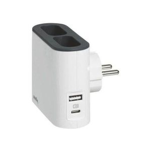 MULTIPRISE LEGRAND Quadriplite corner 2 prises 2P 6A USB A+C 