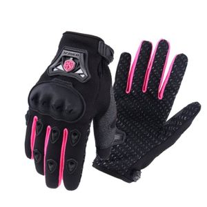 GANTS - SOUS-GANTS Gants de moto pour femmes,pour course,cyclisme,rose,été,S,M,L,XL,pour Motocross électrique- Pink Black