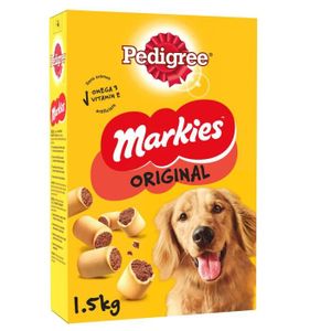 CROQUETTES LOT DE 6 - PEDIGREE - Markies Original Biscuits Fourrés pour Chien - paquet de 1,5 kg