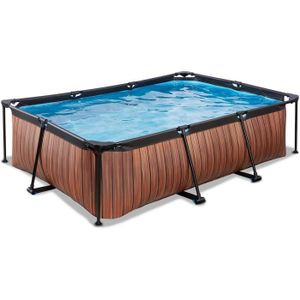 PISCINE EXIT Wood zwembad 220x150x65cm met filte48