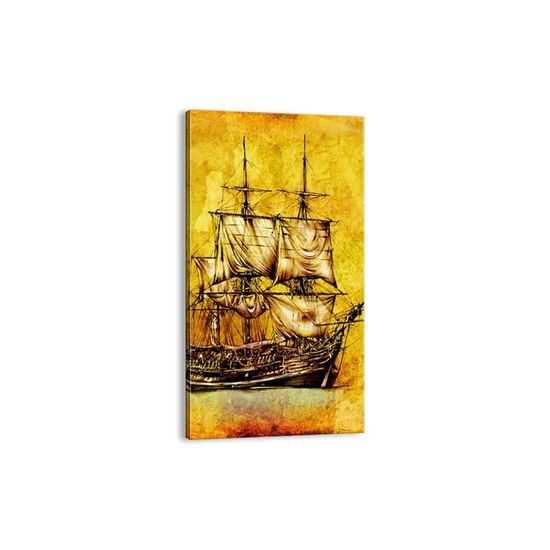 Tableau Toile Déco - Impression Canal De Venise - Format 20x30 Cm à 60x90 Cm - Prêt à Accrocher, Pour Salon/chambre