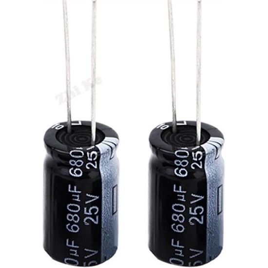 Condensateur 1000uf 25v 25 Valeurs 125pcs Assortiment De Condensateurs U00c9lectrolytiques Assortiment Kit Gamme Accessoires De Bricolage 1uf ~ 2200uf 16V ~ 50V Kit Condensateur