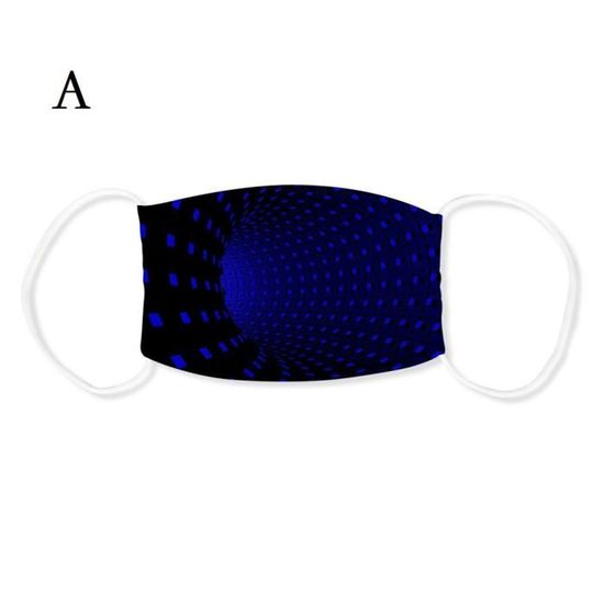 10 Masques En Soie Glacée BartZart - Lavables, Réutilisables - Unisexe - Noir