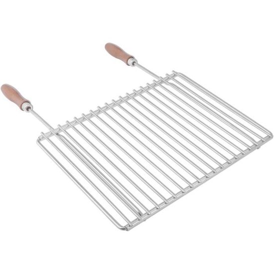 Grillrooster Glad Geëmailleerd Ijzerrood - 22 X 40 - Roestvrij Staal Wecook 20003 Barbecue Buiten Koken