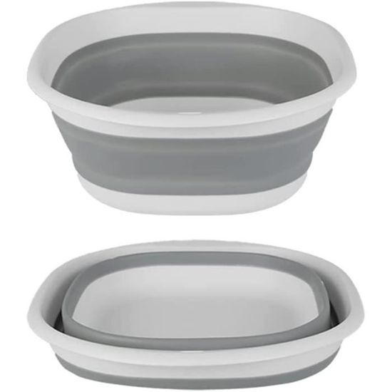 Lavabo Pliable Camping - 20x17,5x3,2 Cm | Vert - Pour Voyage, Randonnée Et Maison