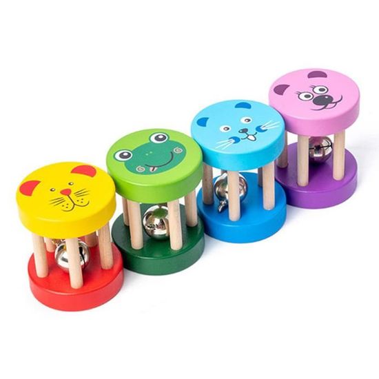 Kaloo Stimuli – Maracas Toute Douce – Hochet Chat 14 Cm – éveil Sensoriel, Préhension, Coordination – Dès La Naissance