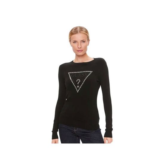 Pull guess femme noir outlet