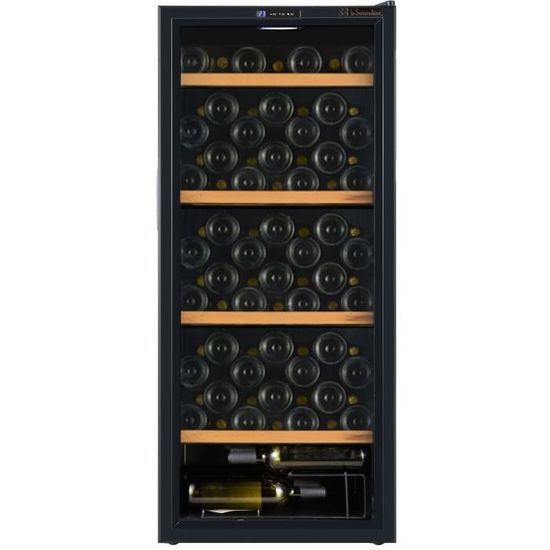 LA SOMMELIERE CVD95Cave à vin de mise à température vitréeNoir95