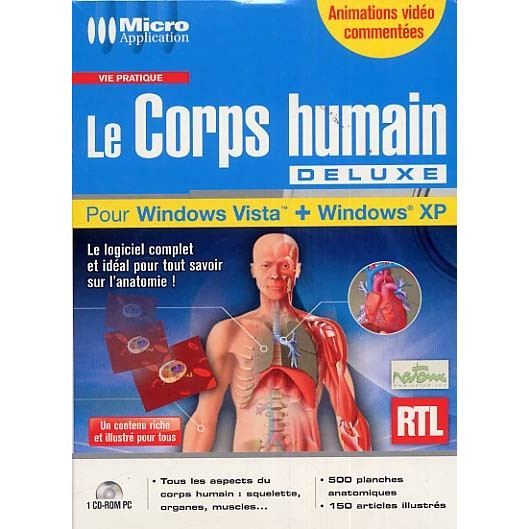Le Corps Humain Deluxe/ Logiciel PC Dvd-Rom