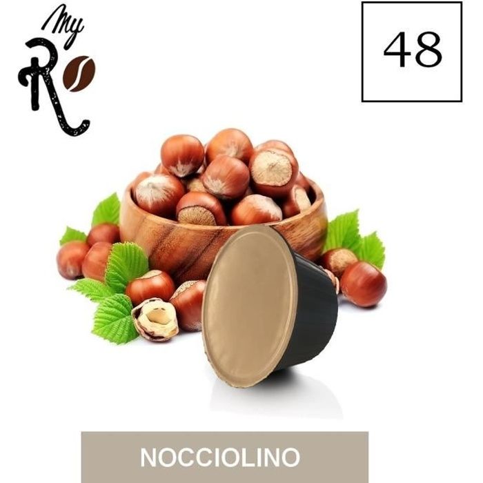 48 Capsules de Soluble Nocciolino compatibles avec machines Dolce Gusto - Dolce Gusto 48 x Dosettes - MyRistretto