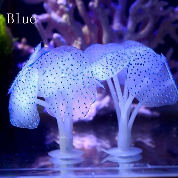Aquarium Fish Tank Fluorescent Soft Silica Gel Coral BU