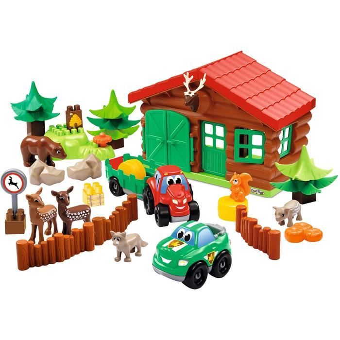 Jeux de construction Jouets Ecoiffier -3040 - La ferme maison forestière Abrick – Jeu de construction pour enfants – Dès 52115