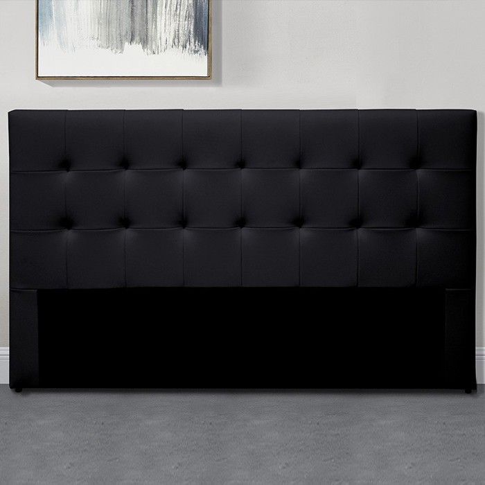 Tête De Lit Capitonnée Capitole - Noir - 160 cm
