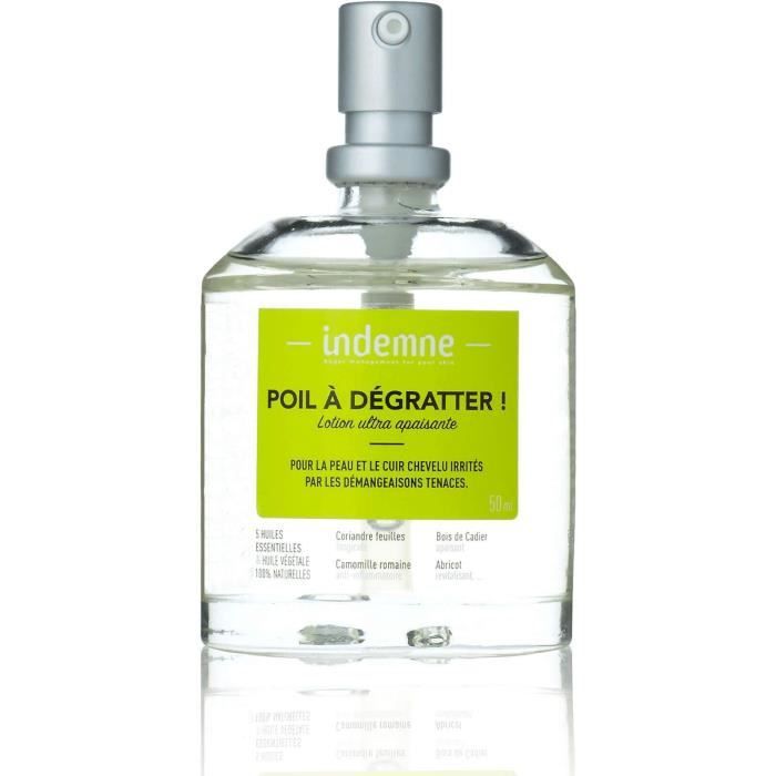 POIL A DÉGRATTER ! Lotion ultra apaisante contre les démangeaisons visage, corps et cuir chevelu