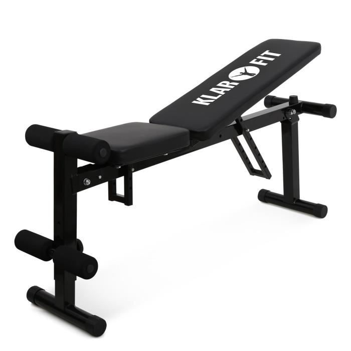 Klarfit Banc à Haltères Musculation Pliable 160Kg Max