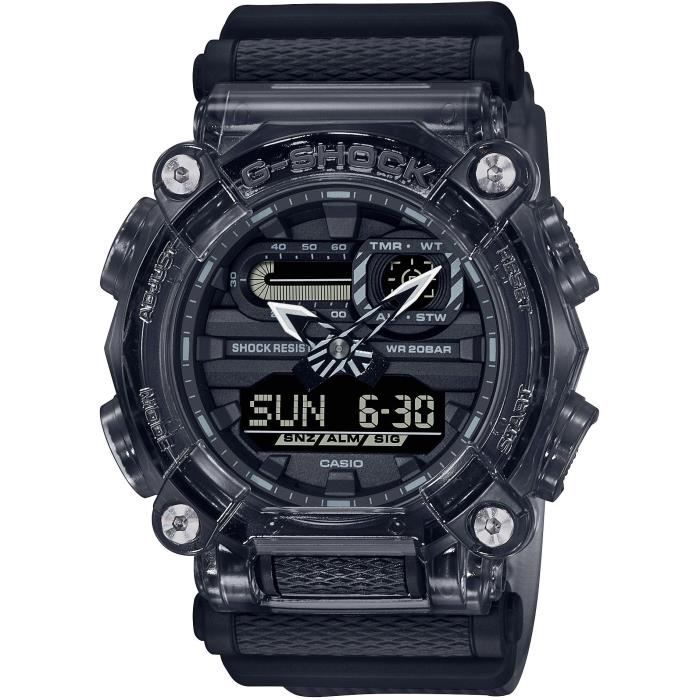 Casio Montre G-SHOCK SKELETON noire transparente