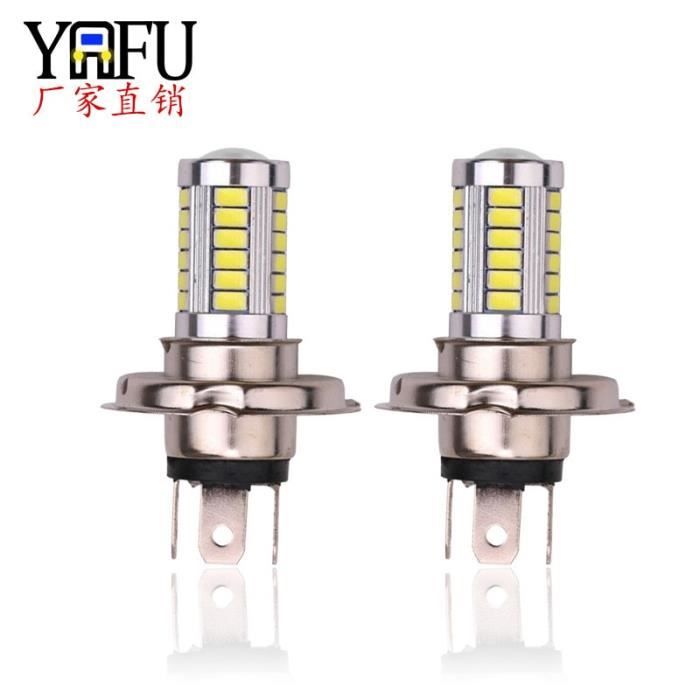 Ampoule de phare antibrouillard LED pour moto, H4 H7 H11 9006 9005 5730 5630 33smd red 1156 -WM610