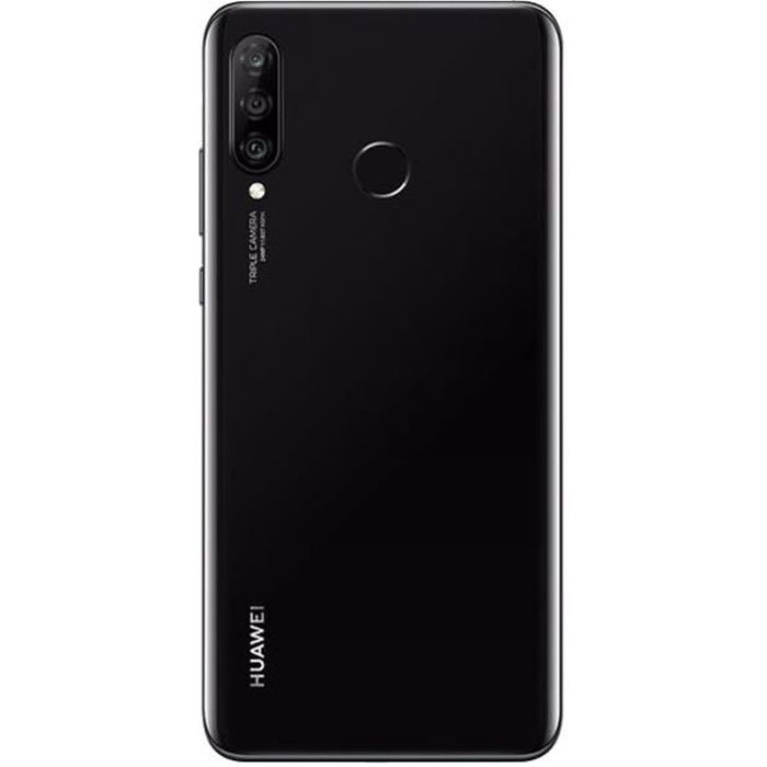 Vitre arrière capot cache batterie noir pour téléphone téléphone Huawei P30 Lite + lentille + adhesif - Marque Yuan Yuan