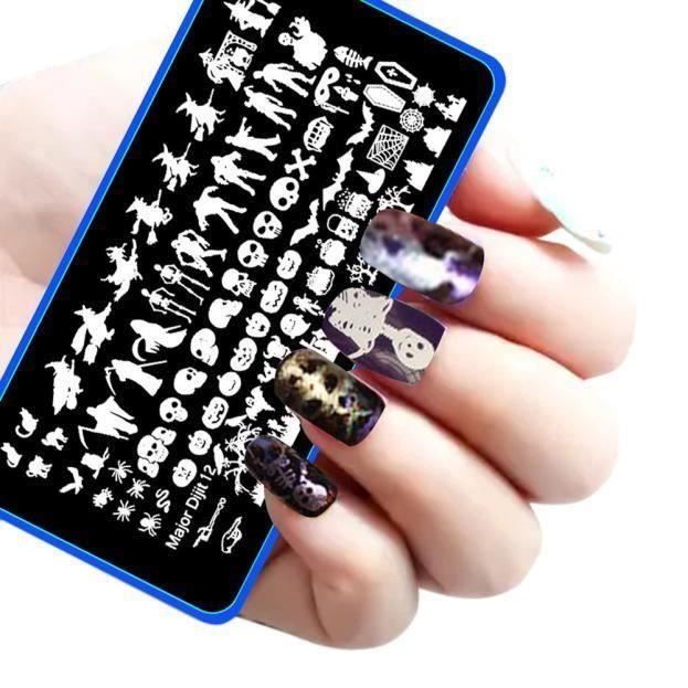 Halloween bricolage Nail Art Stamp image Plaques Stamping Modèle manucure rw5349