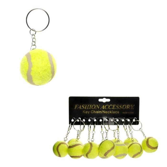 Porte-Clés Balle de Tennis 4,5cm - Porte Clé Clef - 894