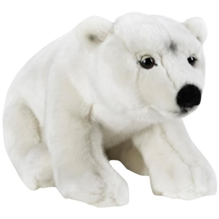 Geographics National -Ours Polaire- Animaux En Peluche Jouet En Peluche (Taille Moyenne, Naturel) 5637