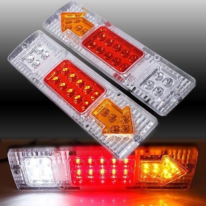 2Pcs 12v 75LED Feux Arrière Arrêt Indicateur Bateau Voiture Remorque Camion