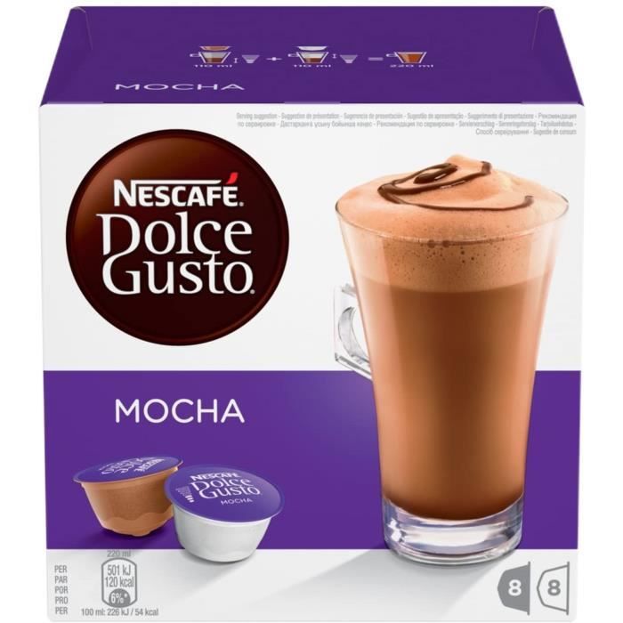 Nescafé Dolce Gusto MOCHA - Café - Pack de 16 -216g