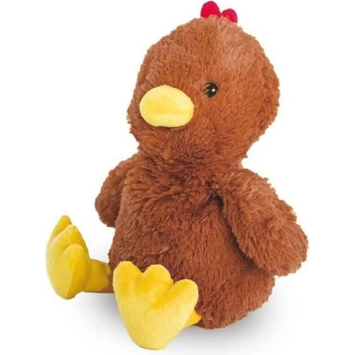 Intelex - Peluche Poule rousse bouillotte enfant micro-onde