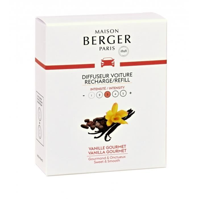 Maison Berger - 6423 Recharges Diffuseur voiture Vanille Gourmet Blanc