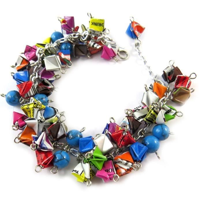 Bracelet artisanal New Life (fait main)- Les Trésors De Lily [N9523]