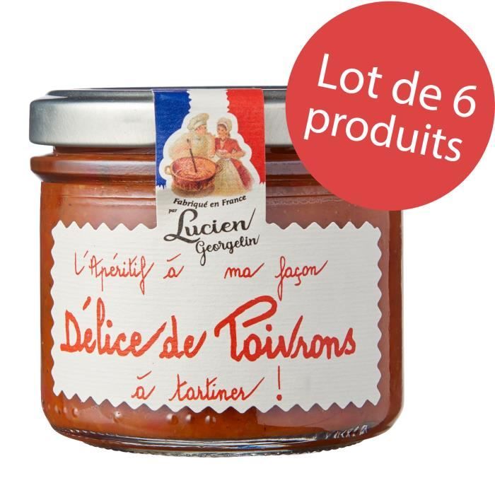 LOT 6 x DELICE DE POIVRONS 100G - RCC