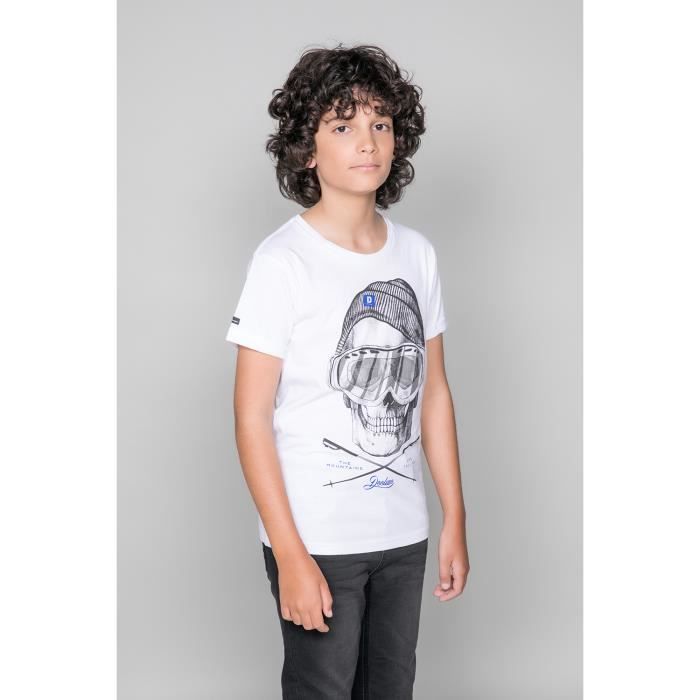 T-shirt avec tête de mort LANDY - Couleur - White, Taille - 10