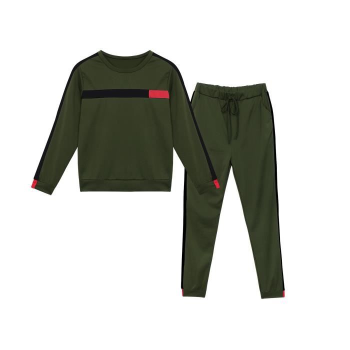 AmzBarley Combinaison Sportswear Femmes, 2 Combinaisons Oversize, Ppulls Sportswear Manches Longues et Pantalons