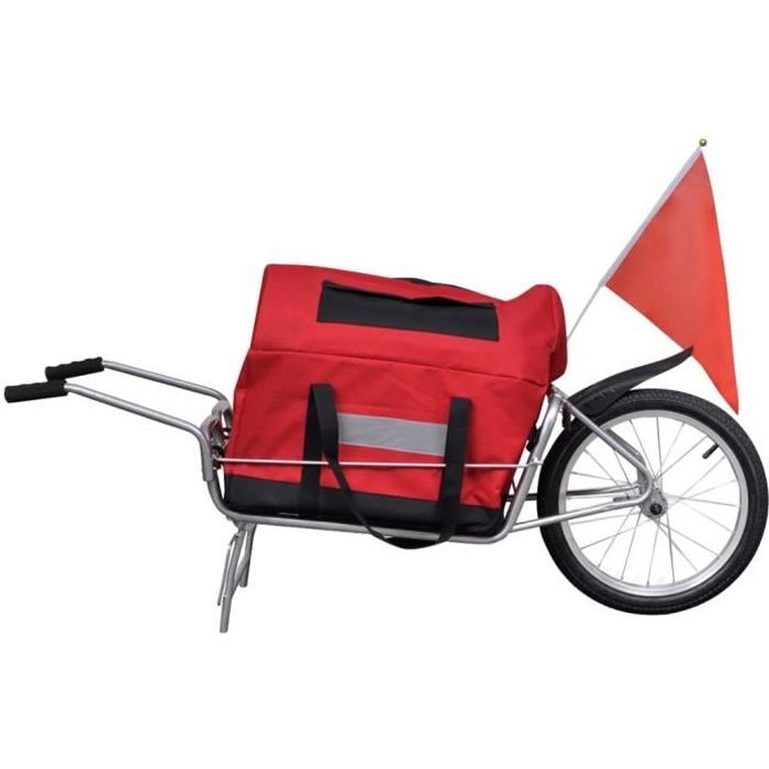 Remorque vélo mono roue avec sac Remorque de vélo Remorque de bicyclette Remorque à vélo