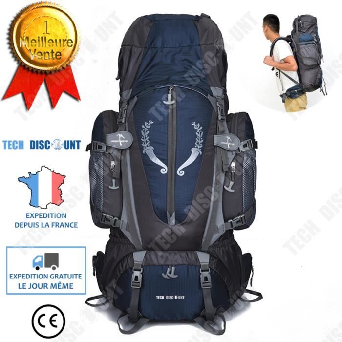 TD® SAC A DOS DE RANDONNÉE Camping 85L Alpinisme Sac à dos randonnée pédestre Voyage Rucksack Sacs Nouveau