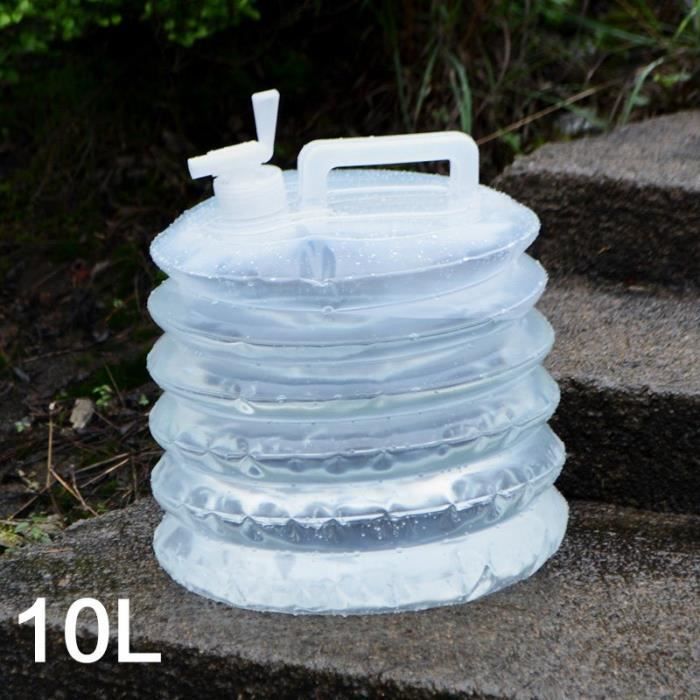 TEMPSA Porteur d'eau baril seau pliable pr voyage camping extérieur 10L
