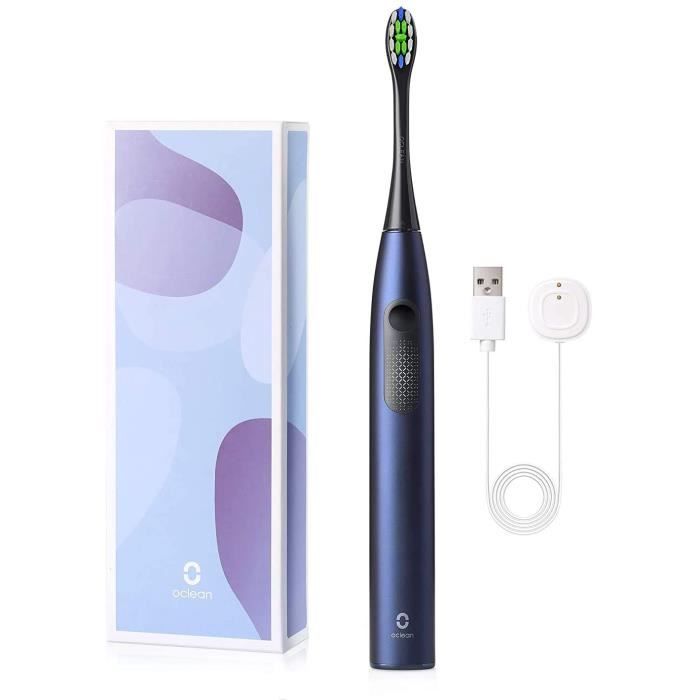 Oclean F1 Brosse à dents électrique sonique 36000tr Rechargeable 30 jours d'autonomie 3 modes avec LED Charge USB bleu