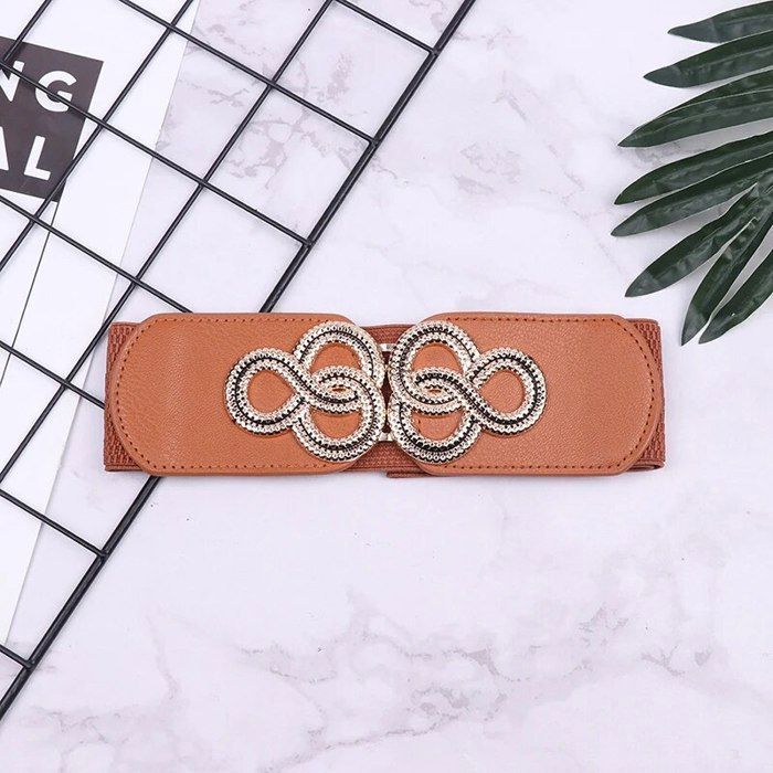 Ceinture à Chaîne Métal Rose Grande Taille Pour Femmes - Longueur Ajustable 150-176 Cm, Style Tendance Pour Robes, Jeans, Fêtes - 6