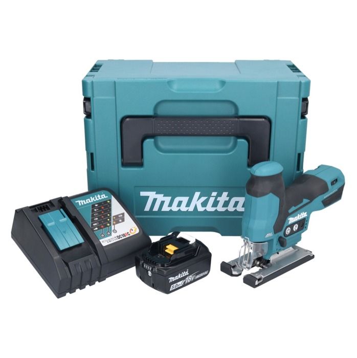 Makita DJV 185 RT1J Scie sauteuse pendulaire sans fil 18 V Brushless + 1x batterie 5 0 Ah + chargeur + Makpac - vue 2