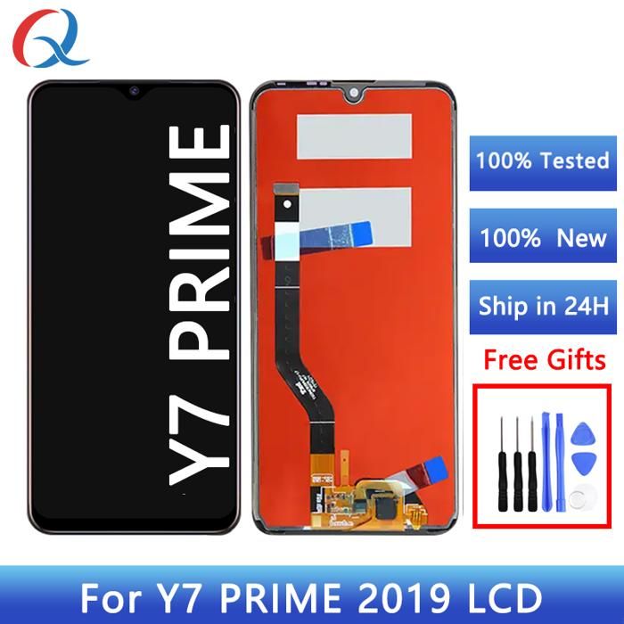 Écran Complet (Vitre Tactile + LCD) Pour Huawei Y7 2019 - 6,26" - Noir - Neuf - Garantie 1 An