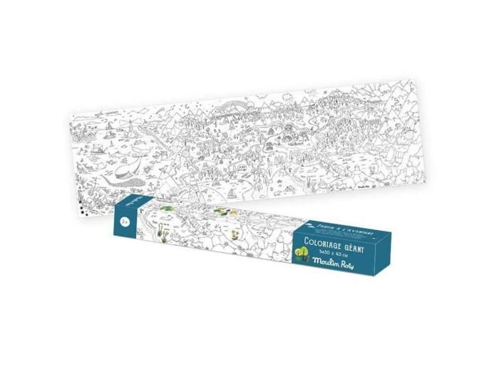 Coloriage géant L'explorateur Le Jardin du Moulin - Cdiscount Jeux - Jouets