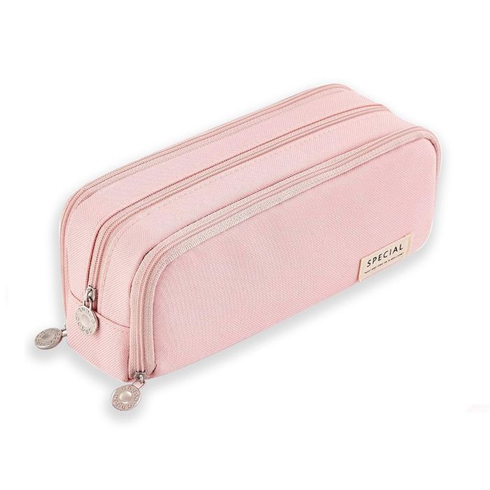 OIOYLEY Trousse Scolaire Avec 3 Compartiments Grande Capacité - Violet, Trousse à Crayons Enfant Idéale Pour Filles Et Garçons, Parfaite Pour L'École Et Les Vacances