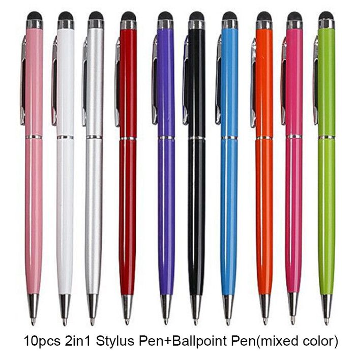 Stylo Tactile Pour Écran, Crayon Capacitif Dessin Universel Pour Tablette Stylet Pour IOS Téléphone Intelligent Tablette Blanc