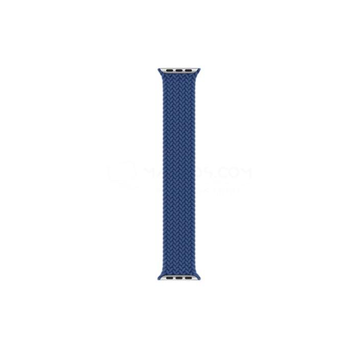 Bracelet original Apple Watch Braided Solo Loop Atlantic Blue 42 / 44 / 45 / 49mm - taille 9 Reconditionné - Apple reconditionné disponible sur Cdiscount Seconde Vie