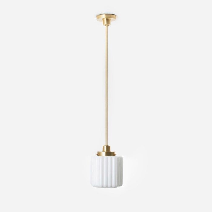 Lampe Suspendue Thalia 20s Laiton - Art Deco Trade